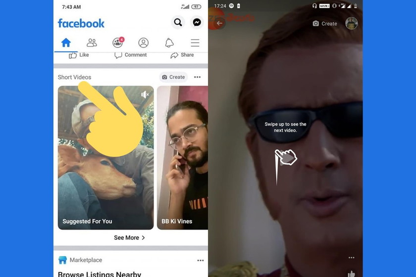 Facebook empieza a experimentar con una nueva función de ‘Vídeos cortos’ al estilo TikTok